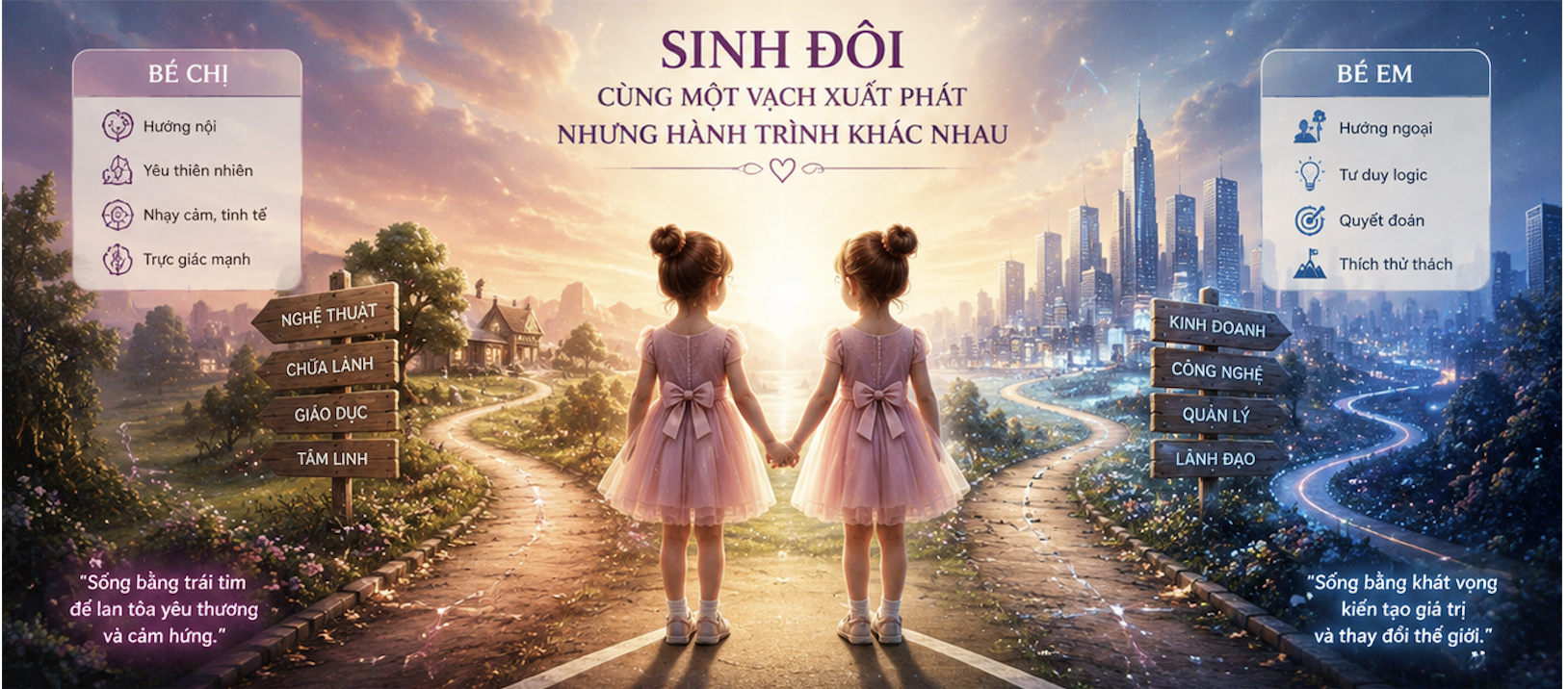Sinh Đôi, Sinh ba: Khi Những Linh Hồn Chọn Chung Một Vạch Xuất Phát Để Học Những Bài Học Khác Nhau